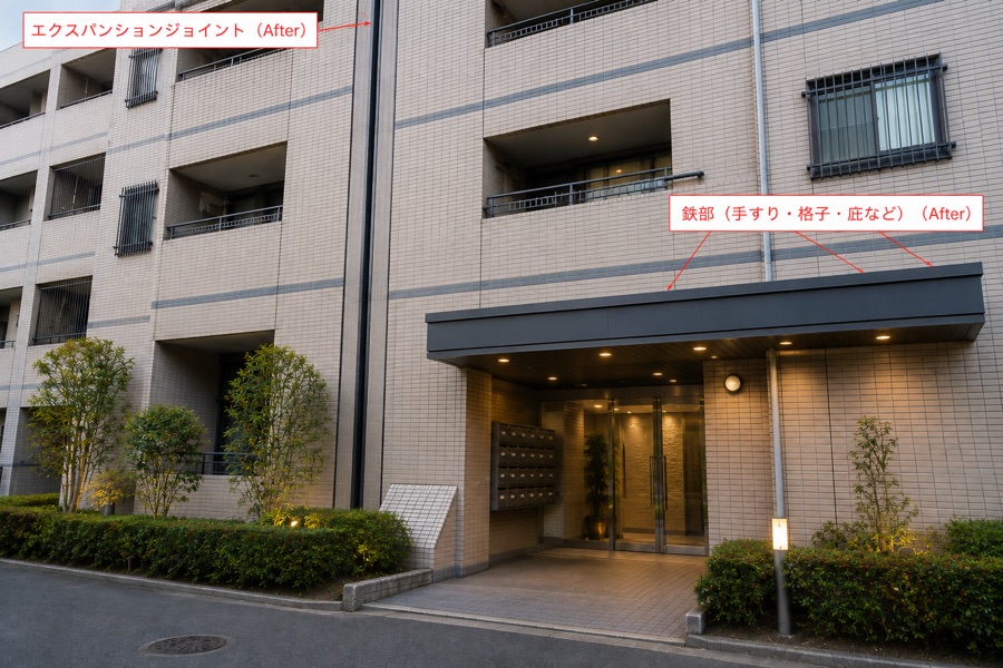 エキスパンションジョイント(施工後)